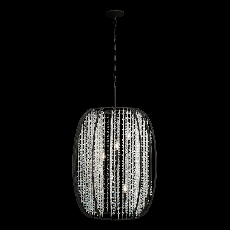 Six Light Foyer Pendant<br /><span style="color:#4AB0CE;">Entrega: 4-10 dias en USA</span><br /><span style="color:#4AB0CE;font-size:60%;">PREGUNTE POR ENTREGA EN PANAMA</span><br />Collection: Caesar<br />Finish: Carbon