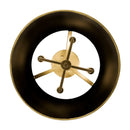 Four Light Semi-Flush Mount<br /><span style="color:#4AB0CE;">Entrega: 4-10 dias en USA</span><br /><span style="color:#4AB0CE;font-size:60%;">PREGUNTE POR ENTREGA EN PANAMA</span><br />Collection: Coco<br />Finish: Matte Black/French Gold