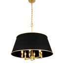 Six Light Pendant<br /><span style="color:#4AB0CE;">Entrega: 4-10 dias en USA</span><br /><span style="color:#4AB0CE;font-size:60%;">PREGUNTE POR ENTREGA EN PANAMA</span><br />Collection: Coco<br />Finish: Matte Black/French Gold