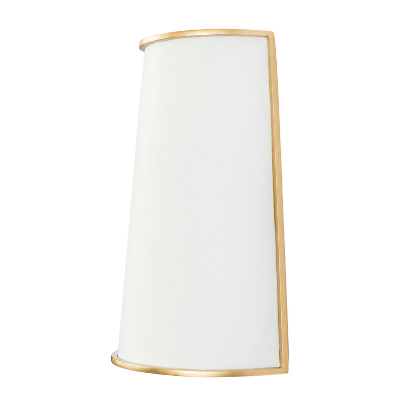 Two Light Wall Sconce<br /><span style="color:#4AB0CE;">Entrega: 4-10 dias en USA</span><br /><span style="color:#4AB0CE;font-size:60%;">PREGUNTE POR ENTREGA EN PANAMA</span><br />Collection: Coco<br />Finish: Matte White/French Gold