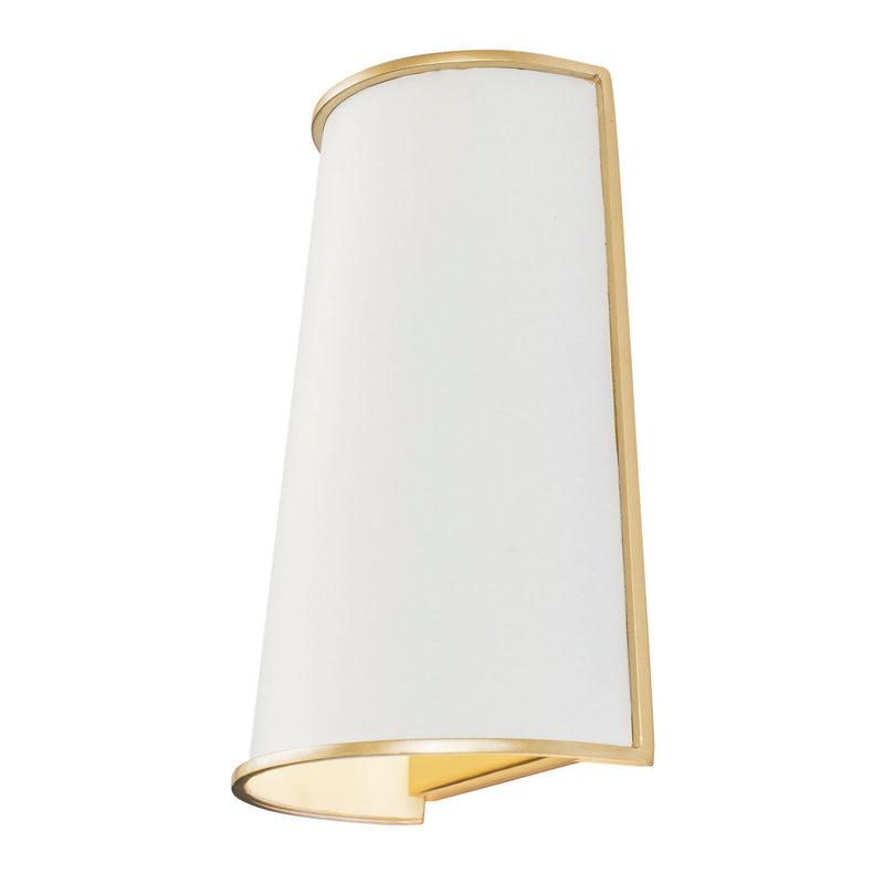 Two Light Wall Sconce<br /><span style="color:#4AB0CE;">Entrega: 4-10 dias en USA</span><br /><span style="color:#4AB0CE;font-size:60%;">PREGUNTE POR ENTREGA EN PANAMA</span><br />Collection: Coco<br />Finish: Matte White/French Gold