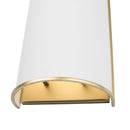 Two Light Wall Sconce<br /><span style="color:#4AB0CE;">Entrega: 4-10 dias en USA</span><br /><span style="color:#4AB0CE;font-size:60%;">PREGUNTE POR ENTREGA EN PANAMA</span><br />Collection: Coco<br />Finish: Matte White/French Gold