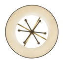 Six Light Pendant<br /><span style="color:#4AB0CE;">Entrega: 4-10 dias en USA</span><br /><span style="color:#4AB0CE;font-size:60%;">PREGUNTE POR ENTREGA EN PANAMA</span><br />Collection: Coco<br />Finish: Matte White/French Gold