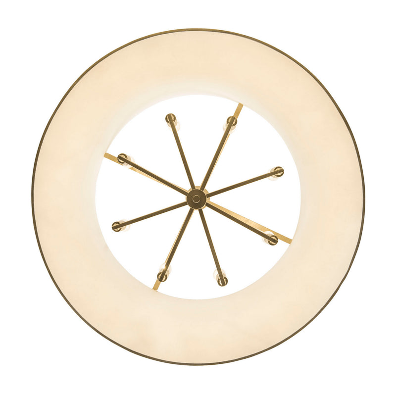 Eight Light Pendant<br /><span style="color:#4AB0CE;">Entrega: 4-10 dias en USA</span><br /><span style="color:#4AB0CE;font-size:60%;">PREGUNTE POR ENTREGA EN PANAMA</span><br />Collection: Coco<br />Finish: Matte White/French Gold