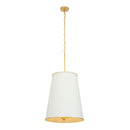 Nine Light Foyer Pendant<br /><span style="color:#4AB0CE;">Entrega: 4-10 dias en USA</span><br /><span style="color:#4AB0CE;font-size:60%;">PREGUNTE POR ENTREGA EN PANAMA</span><br />Collection: Coco<br />Finish: Matte White/French Gold