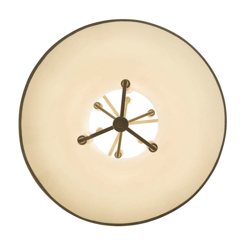 Nine Light Foyer Pendant<br /><span style="color:#4AB0CE;">Entrega: 4-10 dias en USA</span><br /><span style="color:#4AB0CE;font-size:60%;">PREGUNTE POR ENTREGA EN PANAMA</span><br />Collection: Coco<br />Finish: Matte White/French Gold