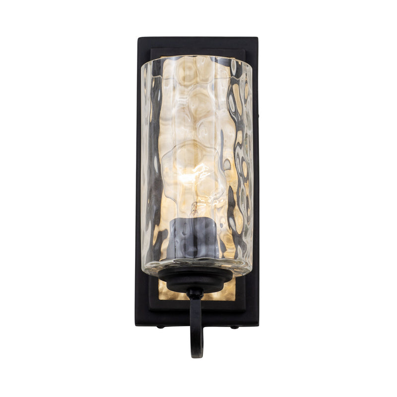 Varaluz - 371W01CBFG - One Light Wall Sconce - Hammer Time - Carbon/French Gold