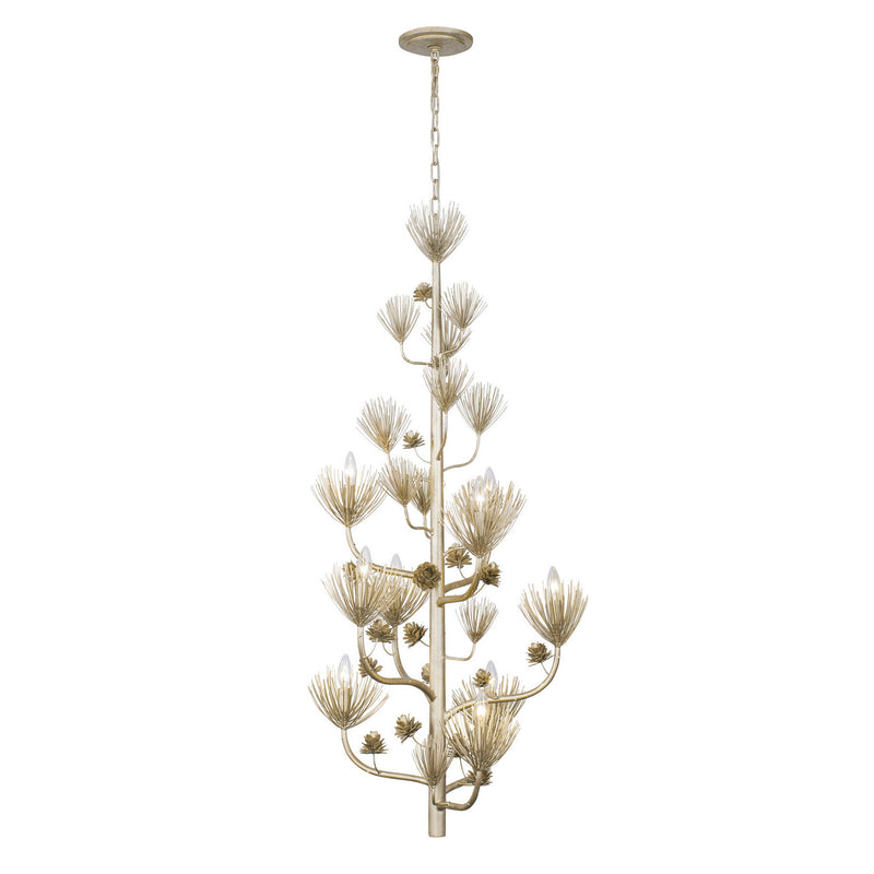 Nine Light Foyer Pendant<br /><span style="color:#4AB0CE;">Entrega: 4-10 dias en USA</span><br /><span style="color:#4AB0CE;font-size:60%;">PREGUNTE POR ENTREGA EN PANAMA</span><br />Collection: Pinion<br />Finish: Zen Gold