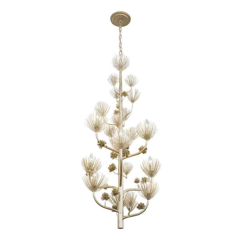 Nine Light Foyer Pendant<br /><span style="color:#4AB0CE;">Entrega: 4-10 dias en USA</span><br /><span style="color:#4AB0CE;font-size:60%;">PREGUNTE POR ENTREGA EN PANAMA</span><br />Collection: Pinion<br />Finish: Zen Gold