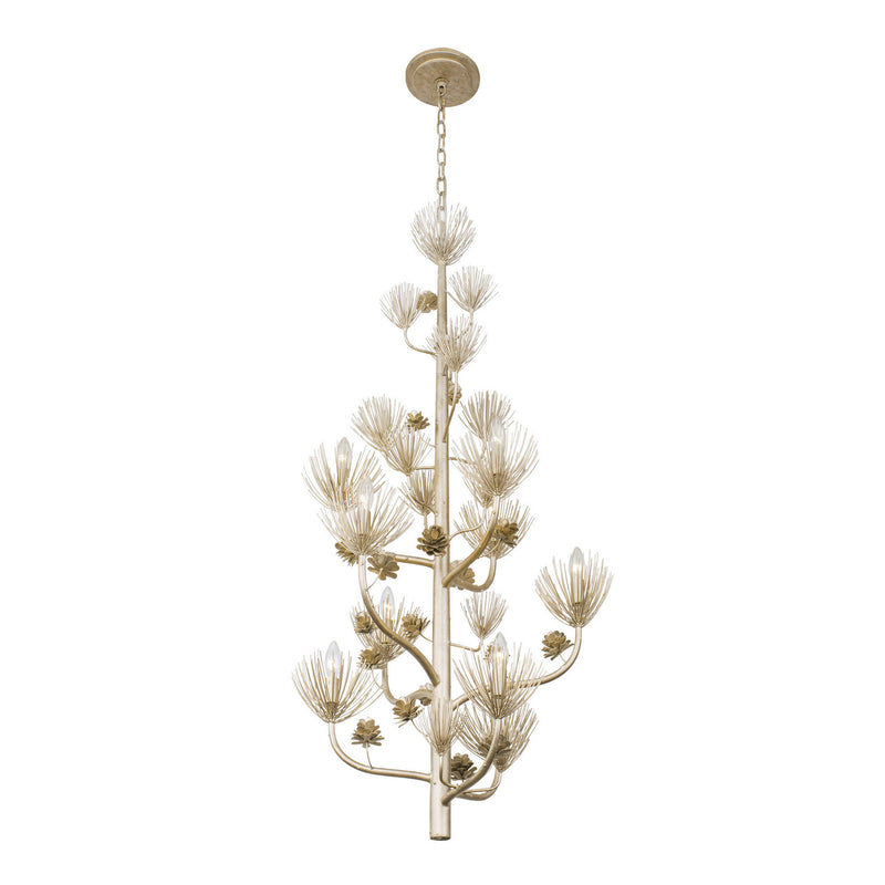 Nine Light Foyer Pendant<br /><span style="color:#4AB0CE;">Entrega: 4-10 dias en USA</span><br /><span style="color:#4AB0CE;font-size:60%;">PREGUNTE POR ENTREGA EN PANAMA</span><br />Collection: Pinion<br />Finish: Zen Gold