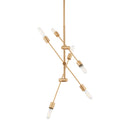 Six Light Chandelier<br /><span style="color:#4AB0CE;">Entrega: 4-10 dias en USA</span><br /><span style="color:#4AB0CE;font-size:60%;">PREGUNTE POR ENTREGA EN PANAMA</span><br />Collection: Axis<br />Finish: Satin Brass
