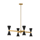 Eight Light Chandelier<br /><span style="color:#4AB0CE;">Entrega: 4-10 dias en USA</span><br /><span style="color:#4AB0CE;font-size:60%;">PREGUNTE POR ENTREGA EN PANAMA</span><br />Collection: Albertine<br />Finish: Midnight Black