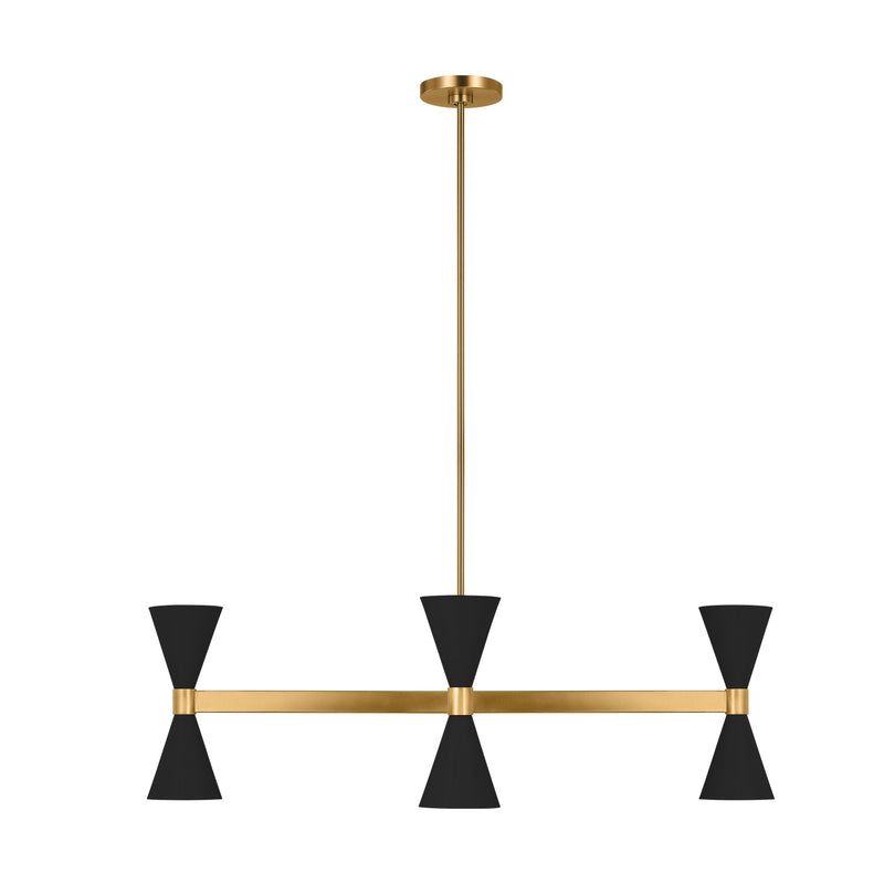 Eight Light Chandelier<br /><span style="color:#4AB0CE;">Entrega: 9-10 semanas en USA</span><br /><span style="color:#4AB0CE;font-size:60%;">PREGUNTE POR ENTREGA EN PANAMA</span><br />Collection: Albertine<br />Finish: Midnight Black