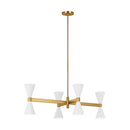 Eight Light Chandelier<br /><span style="color:#4AB0CE;">Entrega: 4-10 dias en USA</span><br /><span style="color:#4AB0CE;font-size:60%;">PREGUNTE POR ENTREGA EN PANAMA</span><br />Collection: Albertine<br />Finish: Matte White