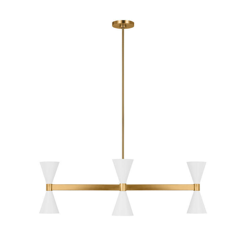 Eight Light Chandelier<br /><span style="color:#4AB0CE;">Entrega: 4-10 dias en USA</span><br /><span style="color:#4AB0CE;font-size:60%;">PREGUNTE POR ENTREGA EN PANAMA</span><br />Collection: Albertine<br />Finish: Matte White