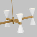 Eight Light Chandelier<br /><span style="color:#4AB0CE;">Entrega: 4-10 dias en USA</span><br /><span style="color:#4AB0CE;font-size:60%;">PREGUNTE POR ENTREGA EN PANAMA</span><br />Collection: Albertine<br />Finish: Matte White