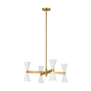 Eight Light Chandelier<br /><span style="color:#4AB0CE;">Entrega: 4-10 dias en USA</span><br /><span style="color:#4AB0CE;font-size:60%;">PREGUNTE POR ENTREGA EN PANAMA</span><br />Collection: Albertine<br />Finish: Matte White