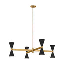 Eight Light Chandelier<br /><span style="color:#4AB0CE;">Entrega: 4-10 dias en USA</span><br /><span style="color:#4AB0CE;font-size:60%;">PREGUNTE POR ENTREGA EN PANAMA</span><br />Collection: Albertine<br />Finish: Midnight Black