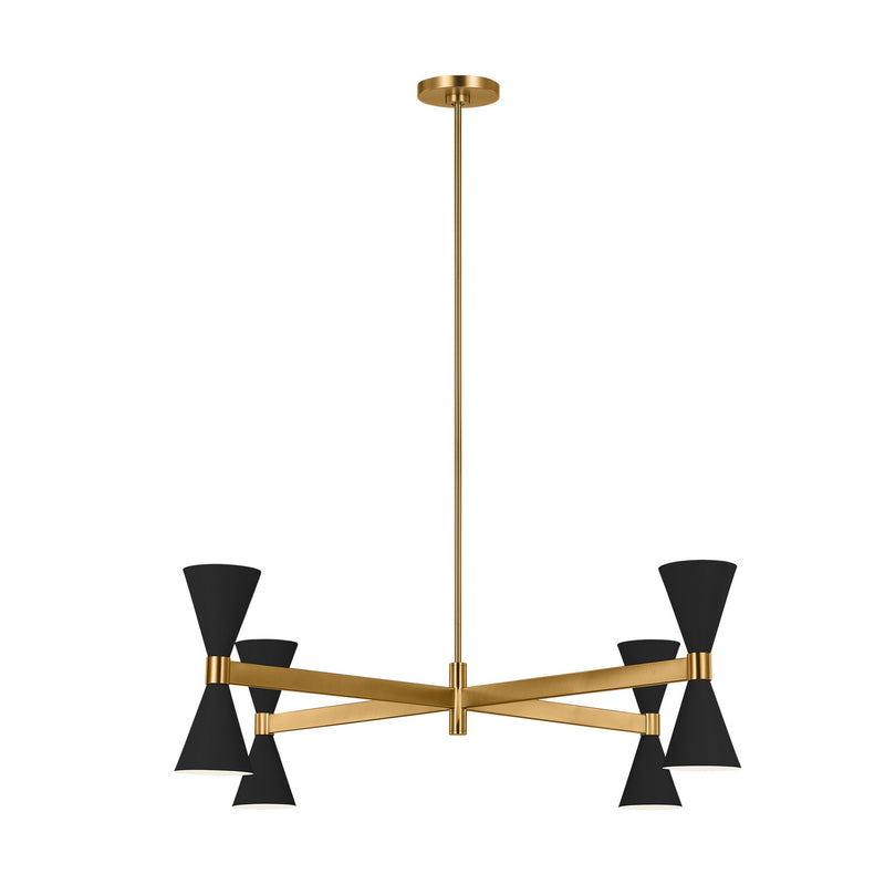 Eight Light Chandelier<br /><span style="color:#4AB0CE;">Entrega: 4-10 dias en USA</span><br /><span style="color:#4AB0CE;font-size:60%;">PREGUNTE POR ENTREGA EN PANAMA</span><br />Collection: Albertine<br />Finish: Midnight Black
