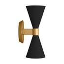 Two Light Bath Fixture<br /><span style="color:#4AB0CE;">Entrega: 4-10 dias en USA</span><br /><span style="color:#4AB0CE;font-size:60%;">PREGUNTE POR ENTREGA EN PANAMA</span><br />Collection: Albertine<br />Finish: Midnight Black