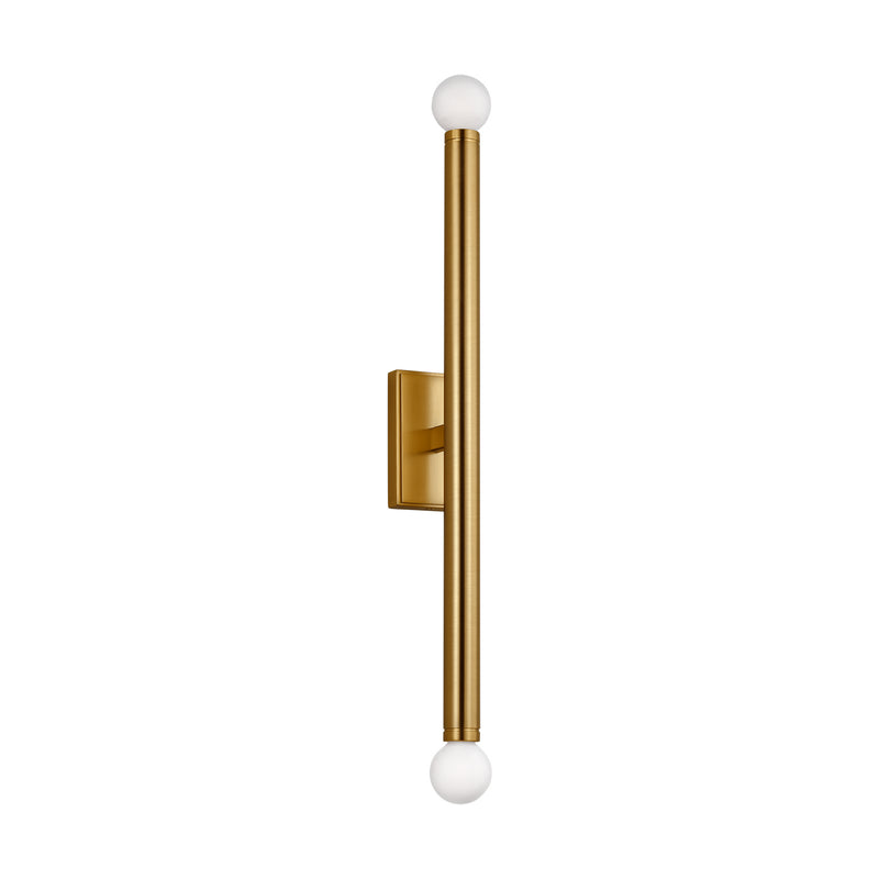 Two Light Wall Sconce<br /><span style="color:#4AB0CE;">Entrega: 4-10 dias en USA</span><br /><span style="color:#4AB0CE;font-size:60%;">PREGUNTE POR ENTREGA EN PANAMA</span><br />Collection: Beckham Modern<br />Finish: Burnished Brass