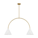 LED Linear Chandelier<br /><span style="color:#4AB0CE;">Entrega: 4-10 dias en USA</span><br /><span style="color:#4AB0CE;font-size:60%;">PREGUNTE POR ENTREGA EN PANAMA</span><br />Collection: Cambre<br />Finish: Matte White and Burnished Brass