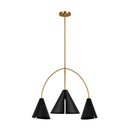 LED Chandelier<br /><span style="color:#4AB0CE;">Entrega: 4-10 dias en USA</span><br /><span style="color:#4AB0CE;font-size:60%;">PREGUNTE POR ENTREGA EN PANAMA</span><br />Collection: Cambre<br />Finish: Midnight Black and Burnished Brass