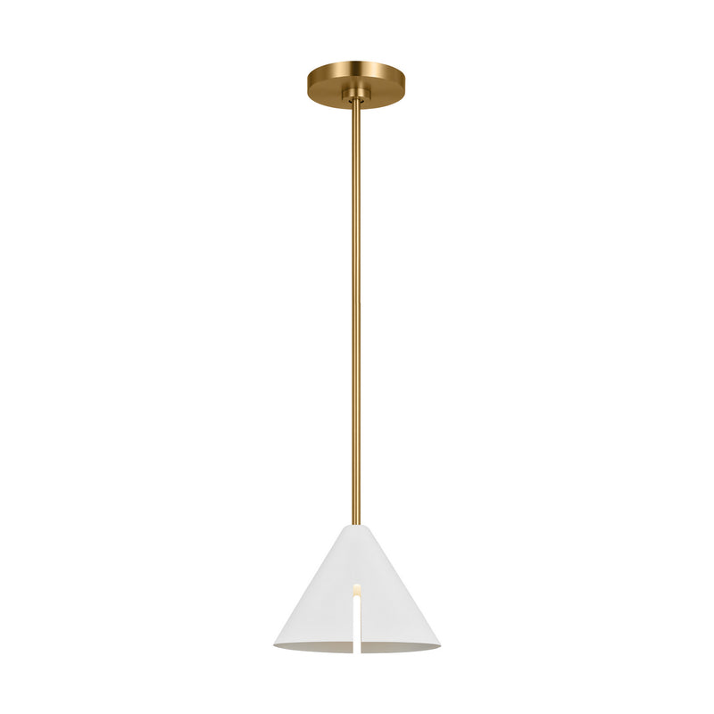 LED Pendant<br /><span style="color:#4AB0CE;">Entrega: 4-10 dias en USA</span><br /><span style="color:#4AB0CE;font-size:60%;">PREGUNTE POR ENTREGA EN PANAMA</span><br />Collection: Cambre<br />Finish: Matte White and Burnished Brass