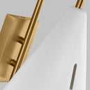 LED Wall Sconce<br /><span style="color:#4AB0CE;">Entrega: 4-10 dias en USA</span><br /><span style="color:#4AB0CE;font-size:60%;">PREGUNTE POR ENTREGA EN PANAMA</span><br />Collection: Cambre<br />Finish: Matte White and Burnished Brass