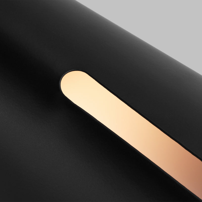 LED Wall Sconce<br /><span style="color:#4AB0CE;">Entrega: 4-10 dias en USA</span><br /><span style="color:#4AB0CE;font-size:60%;">PREGUNTE POR ENTREGA EN PANAMA</span><br />Collection: Cambre<br />Finish: Midnight Black and Burnished Brass