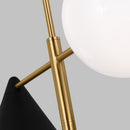 Four Light Chandelier<br /><span style="color:#4AB0CE;">Entrega: 4-10 dias en USA</span><br /><span style="color:#4AB0CE;font-size:60%;">PREGUNTE POR ENTREGA EN PANAMA</span><br />Collection: Cosmo<br />Finish: Midnight Black and Burnished Brass