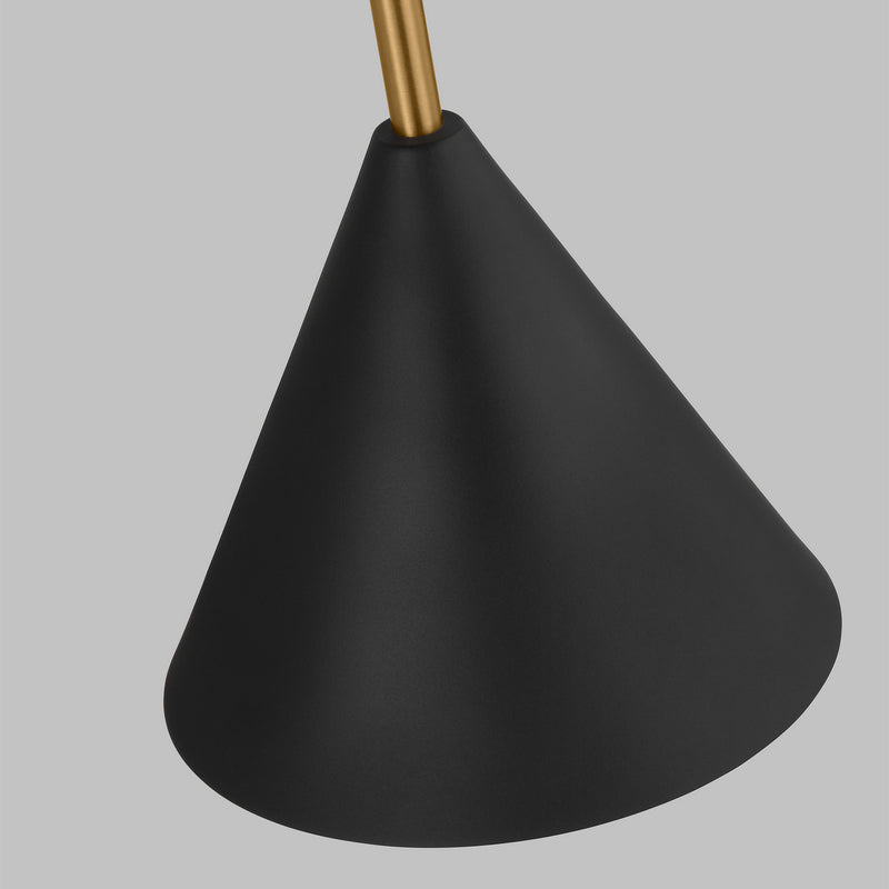 One Light Bath Fixture<br /><span style="color:#4AB0CE;">Entrega: 4-10 dias en USA</span><br /><span style="color:#4AB0CE;font-size:60%;">PREGUNTE POR ENTREGA EN PANAMA</span><br />Collection: Cosmo<br />Finish: Midnight Black and Burnished Brass