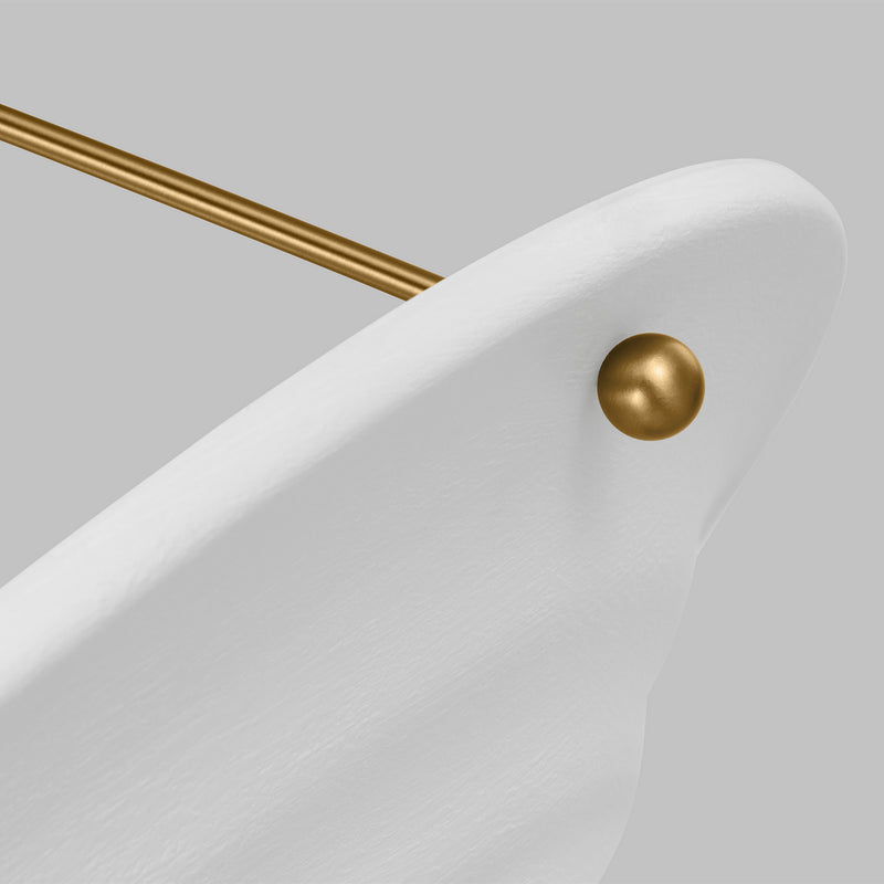 Three Light Pendant<br /><span style="color:#4AB0CE;">Entrega: 4-10 dias en USA</span><br /><span style="color:#4AB0CE;font-size:60%;">PREGUNTE POR ENTREGA EN PANAMA</span><br />Collection: Dosinia<br />Finish: Textured White