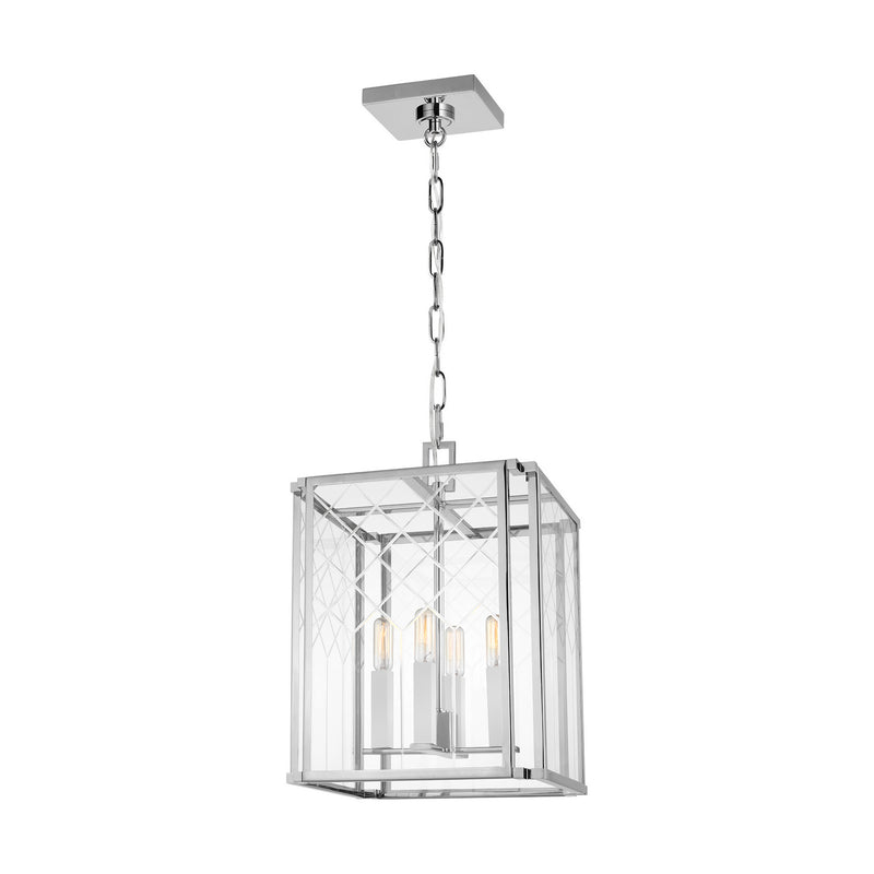 Four Light Pendant<br /><span style="color:#4AB0CE;">Entrega: 4-10 dias en USA</span><br /><span style="color:#4AB0CE;font-size:60%;">PREGUNTE POR ENTREGA EN PANAMA</span><br />Collection: Erro<br />Finish: Polished Nickel