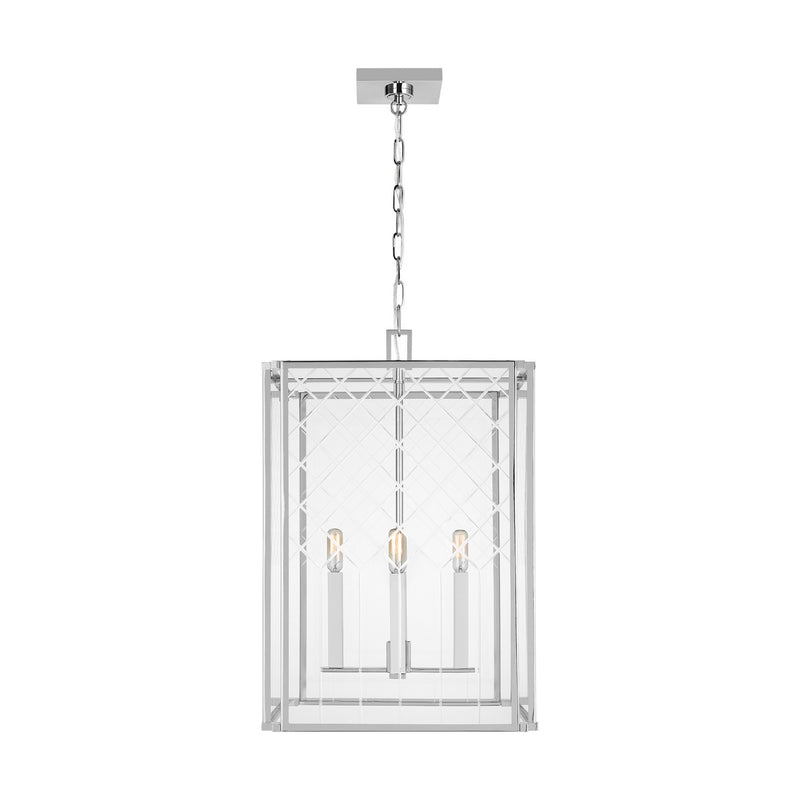 Four Light Pendant<br /><span style="color:#4AB0CE;">Entrega: 4-10 dias en USA</span><br /><span style="color:#4AB0CE;font-size:60%;">PREGUNTE POR ENTREGA EN PANAMA</span><br />Collection: Erro<br />Finish: Polished Nickel