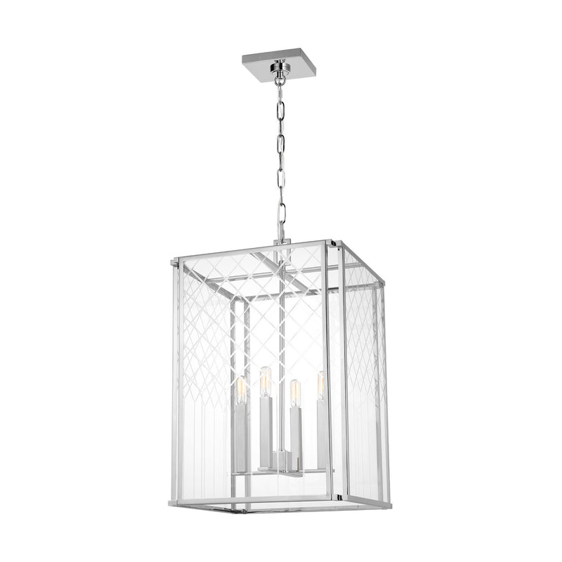 Four Light Pendant<br /><span style="color:#4AB0CE;">Entrega: 4-10 dias en USA</span><br /><span style="color:#4AB0CE;font-size:60%;">PREGUNTE POR ENTREGA EN PANAMA</span><br />Collection: Erro<br />Finish: Polished Nickel