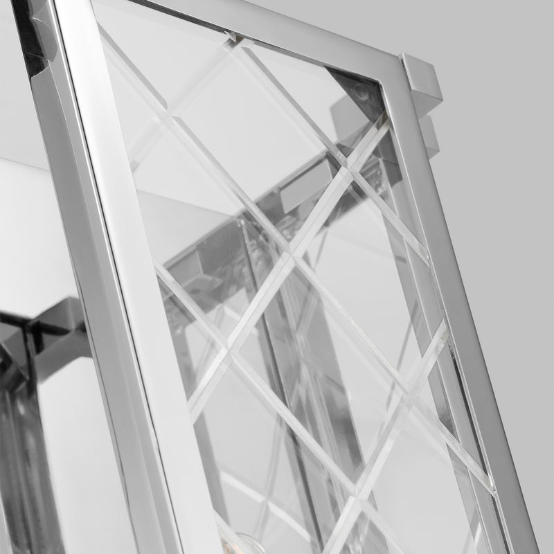 One Light Wall Sconce<br /><span style="color:#4AB0CE;">Entrega: 4-10 dias en USA</span><br /><span style="color:#4AB0CE;font-size:60%;">PREGUNTE POR ENTREGA EN PANAMA</span><br />Collection: Erro<br />Finish: Polished Nickel