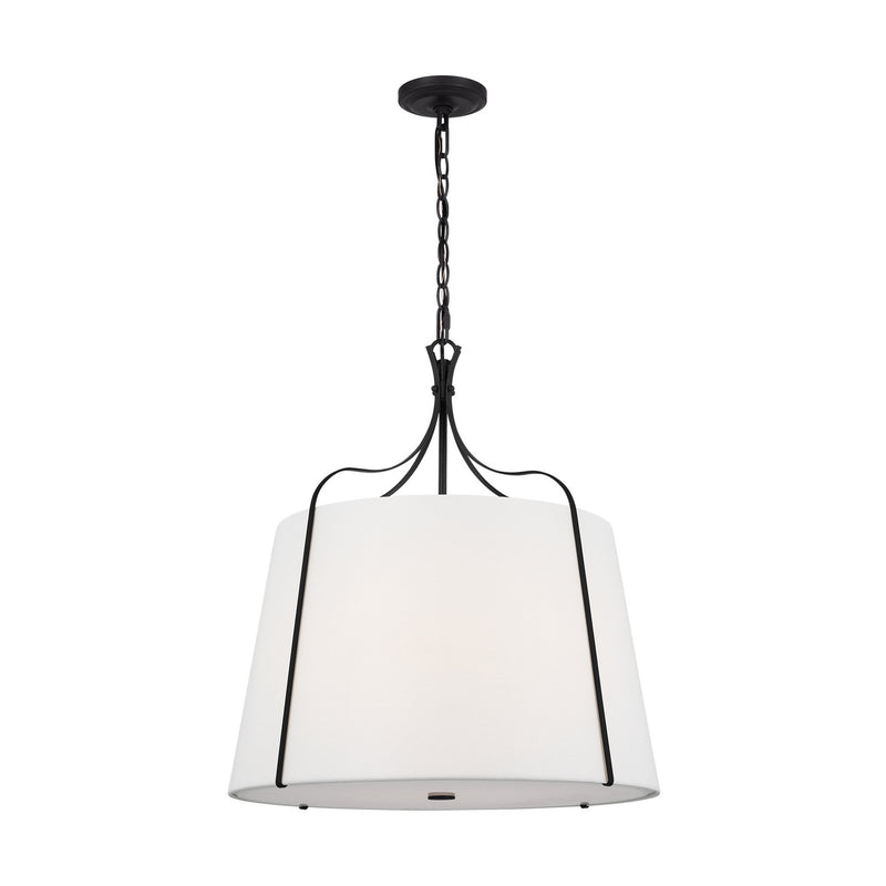 Four Light Pendant<br /><span style="color:#4AB0CE;">Entrega: 4-10 dias en USA</span><br /><span style="color:#4AB0CE;font-size:60%;">PREGUNTE POR ENTREGA EN PANAMA</span><br />Collection: Leander<br />Finish: Smith Steel