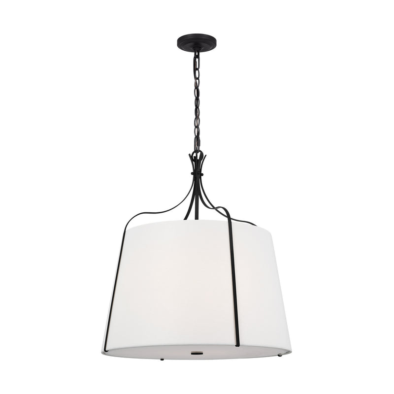 Four Light Pendant<br /><span style="color:#4AB0CE;">Entrega: 4-10 dias en USA</span><br /><span style="color:#4AB0CE;font-size:60%;">PREGUNTE POR ENTREGA EN PANAMA</span><br />Collection: Leander<br />Finish: Smith Steel