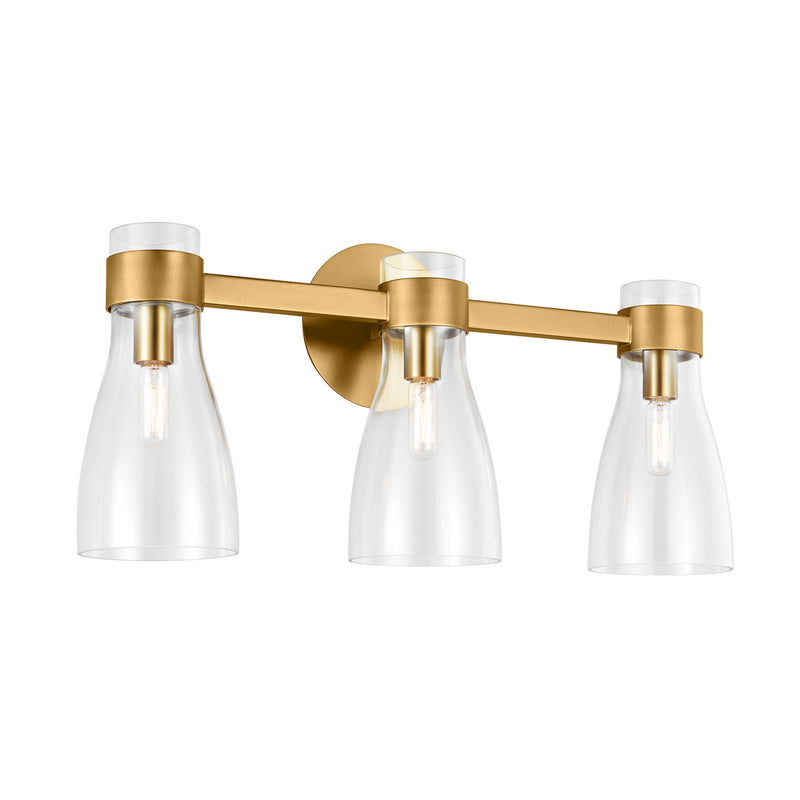 Three Light Bath Fixture<br /><span style="color:#4AB0CE;">Entrega: 11-12 semanas en USA</span><br /><span style="color:#4AB0CE;font-size:60%;">PREGUNTE POR ENTREGA EN PANAMA</span><br />Collection: Moritz<br />Finish: Burnished Brass