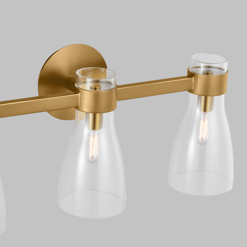 Three Light Bath Fixture<br /><span style="color:#4AB0CE;">Entrega: 11-12 semanas en USA</span><br /><span style="color:#4AB0CE;font-size:60%;">PREGUNTE POR ENTREGA EN PANAMA</span><br />Collection: Moritz<br />Finish: Burnished Brass