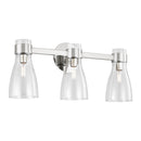 Three Light Bath Fixture<br /><span style="color:#4AB0CE;">Entrega: 4-10 dias en USA</span><br /><span style="color:#4AB0CE;font-size:60%;">PREGUNTE POR ENTREGA EN PANAMA</span><br />Collection: Moritz<br />Finish: Polished Nickel