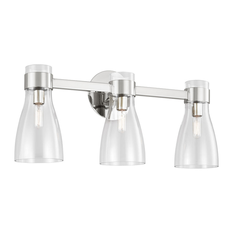 Three Light Bath Fixture<br /><span style="color:#4AB0CE;">Entrega: 6-7 semanas en USA</span><br /><span style="color:#4AB0CE;font-size:60%;">PREGUNTE POR ENTREGA EN PANAMA</span><br />Collection: Moritz<br />Finish: Polished Nickel