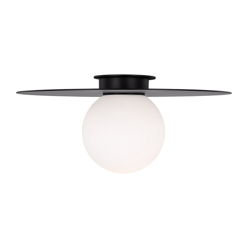 One Light Flush Mount<br /><span style="color:#4AB0CE;">Entrega: 4-10 dias en USA</span><br /><span style="color:#4AB0CE;font-size:60%;">PREGUNTE POR ENTREGA EN PANAMA</span><br />Collection: Nodes<br />Finish: Midnight Black