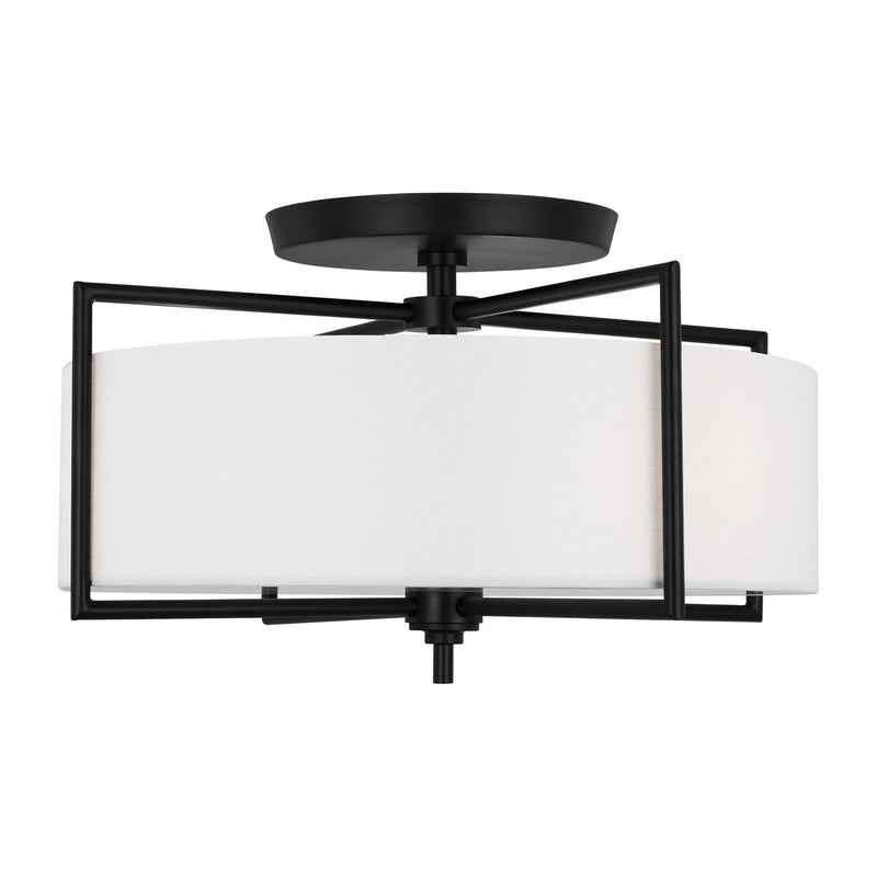 Three Light Semi-Flush Mount<br /><span style="color:#4AB0CE;">Entrega: 4-10 dias en USA</span><br /><span style="color:#4AB0CE;font-size:60%;">PREGUNTE POR ENTREGA EN PANAMA</span><br />Collection: Perno<br />Finish: Aged Iron