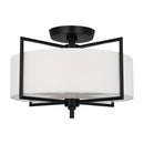 Two Light Semi-Flush Mount<br /><span style="color:#4AB0CE;">Entrega: 4-10 dias en USA</span><br /><span style="color:#4AB0CE;font-size:60%;">PREGUNTE POR ENTREGA EN PANAMA</span><br />Collection: Perno<br />Finish: Aged Iron
