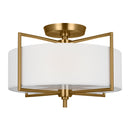 Two Light Semi-Flush Mount<br /><span style="color:#4AB0CE;">Entrega: 4-10 dias en USA</span><br /><span style="color:#4AB0CE;font-size:60%;">PREGUNTE POR ENTREGA EN PANAMA</span><br />Collection: Perno<br />Finish: Burnished Brass