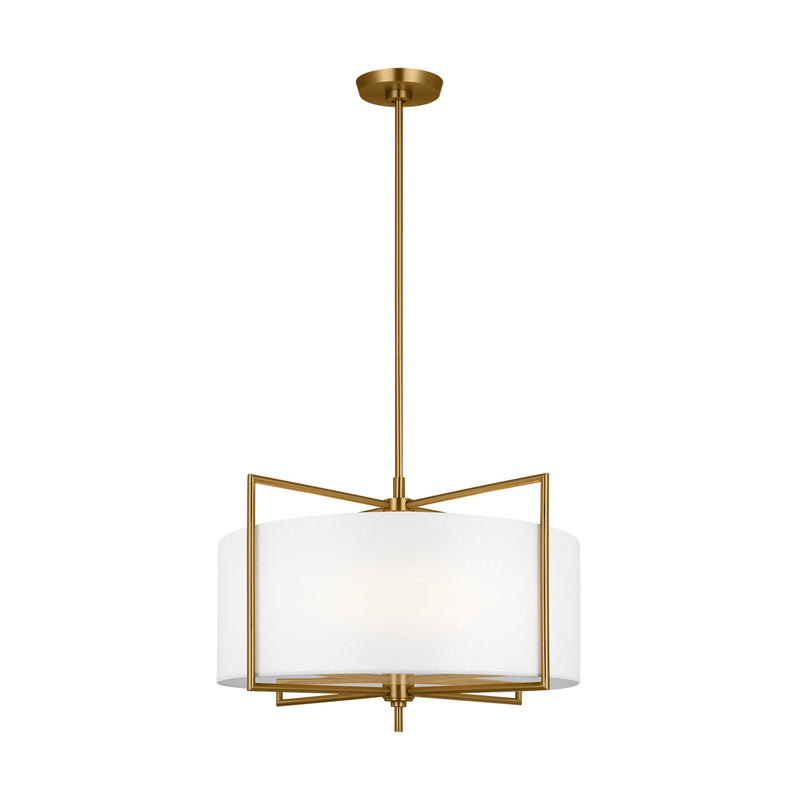 Four Light Pendant<br /><span style="color:#4AB0CE;">Entrega: 4-10 dias en USA</span><br /><span style="color:#4AB0CE;font-size:60%;">PREGUNTE POR ENTREGA EN PANAMA</span><br />Collection: Perno<br />Finish: Burnished Brass