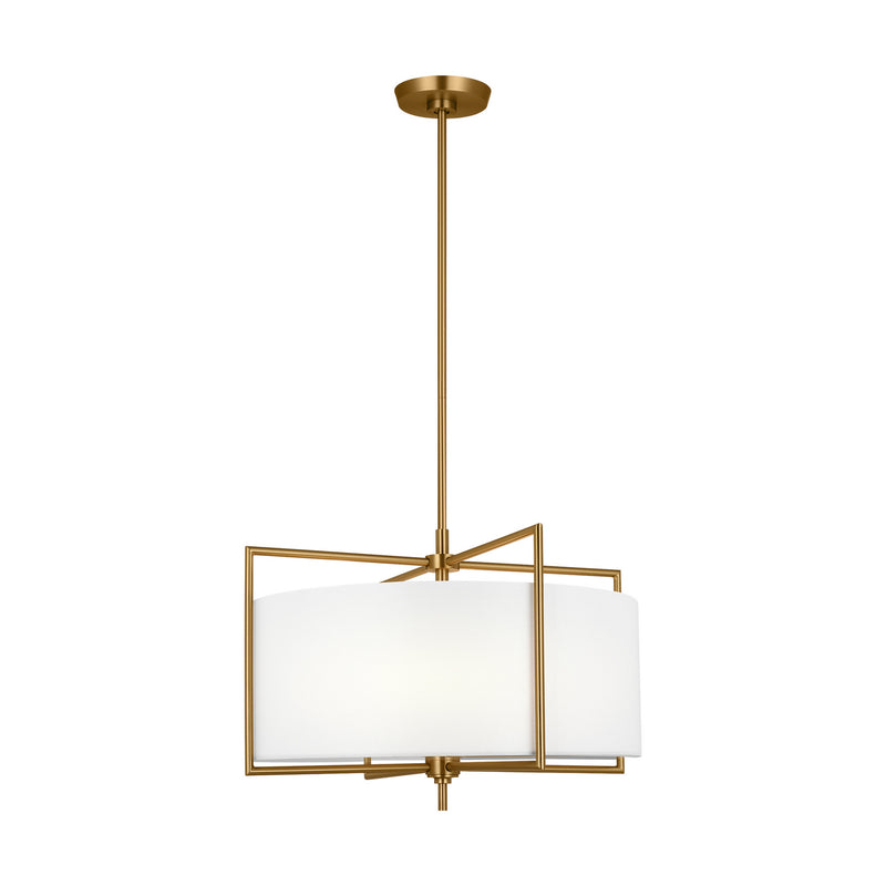 Four Light Pendant<br /><span style="color:#4AB0CE;">Entrega: 4-10 dias en USA</span><br /><span style="color:#4AB0CE;font-size:60%;">PREGUNTE POR ENTREGA EN PANAMA</span><br />Collection: Perno<br />Finish: Burnished Brass
