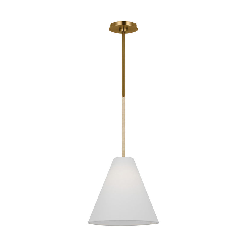 One Light Pendant<br /><span style="color:#4AB0CE;">Entrega: 4-10 dias en USA</span><br /><span style="color:#4AB0CE;font-size:60%;">PREGUNTE POR ENTREGA EN PANAMA</span><br />Collection: Remy<br />Finish: Burnished Brass